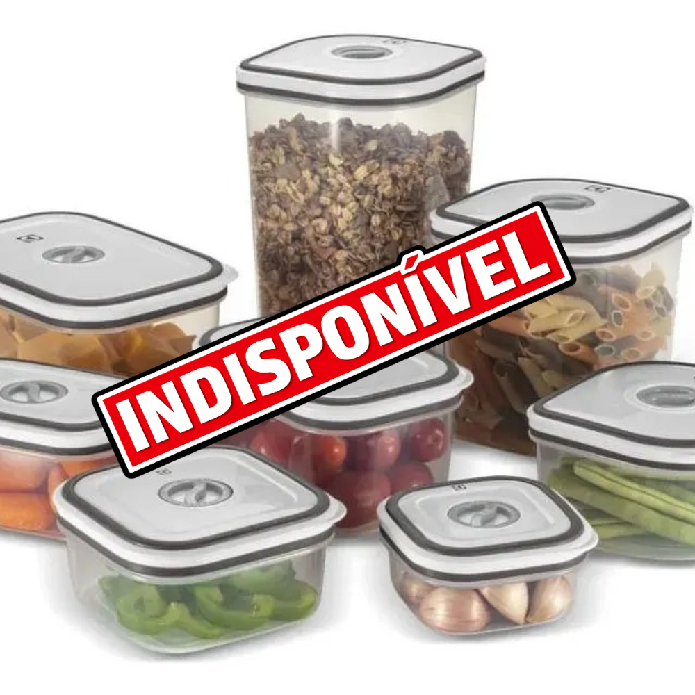 Kit de potes de plástico